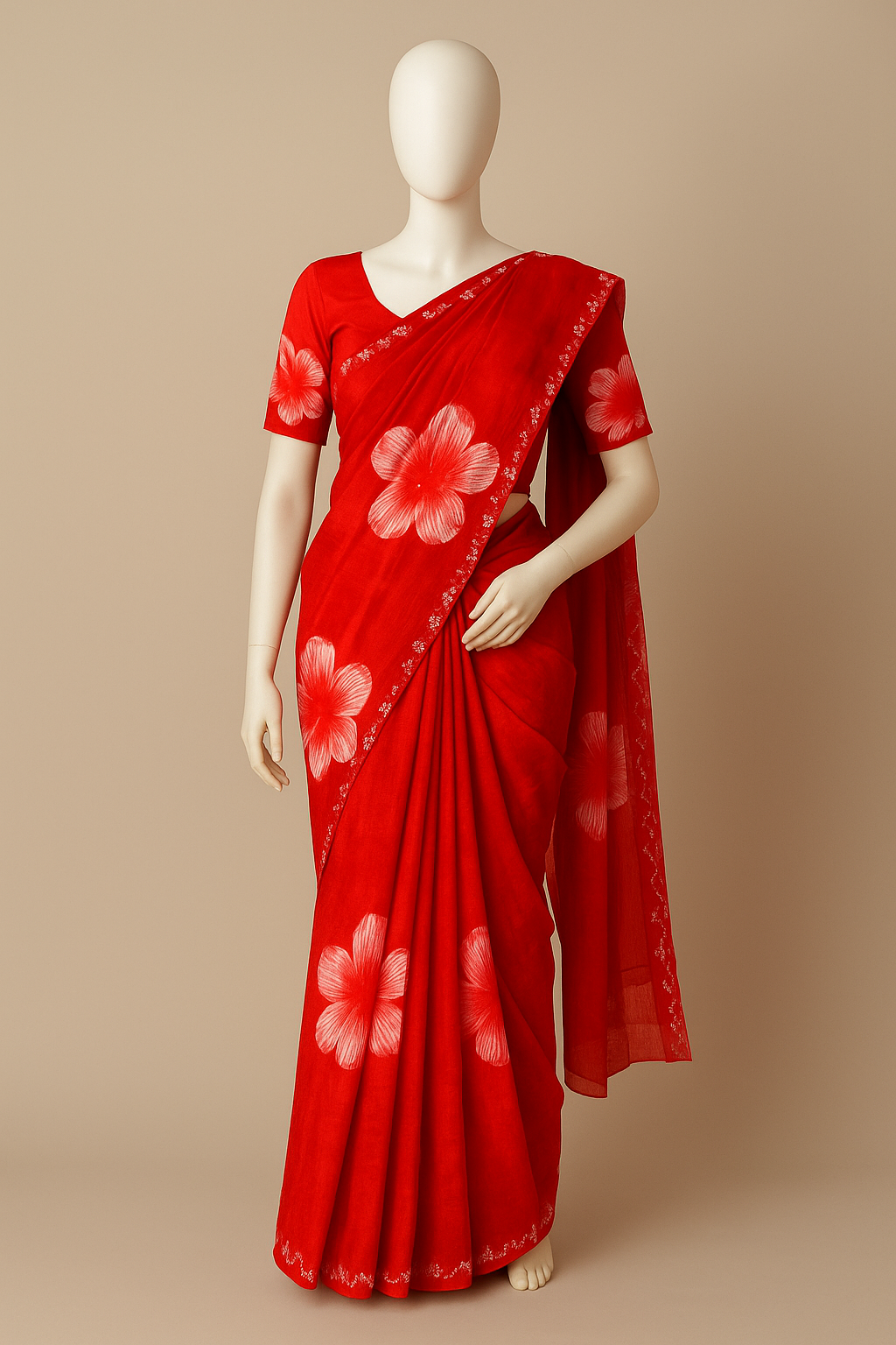 Chinon Silk Saree