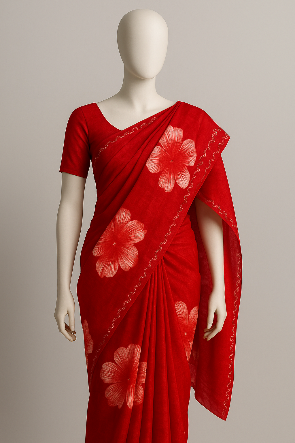 Chinon Silk Saree