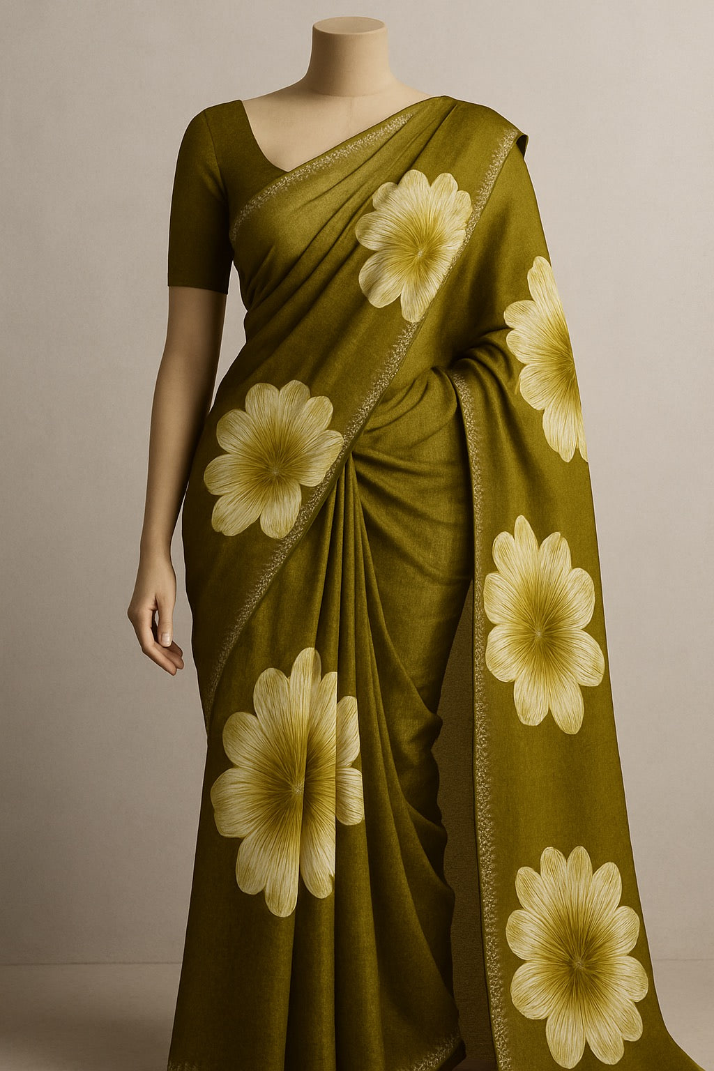 Chinon Silk Saree
